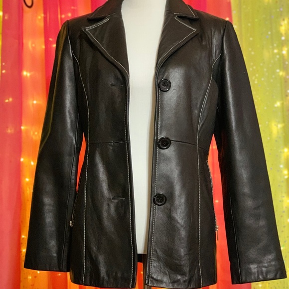 Michael Kors Jackets & Blazers - MICHAEL KORS 100% LEATHER JACKET SIZE SMALL